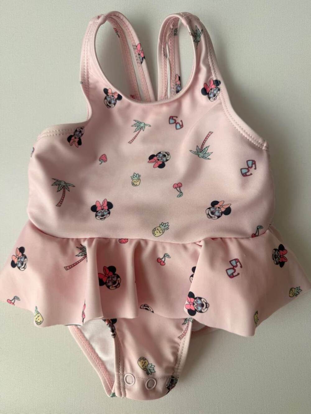 Disney Baby Pink Minnie Mouse Swimsuit Size 9M